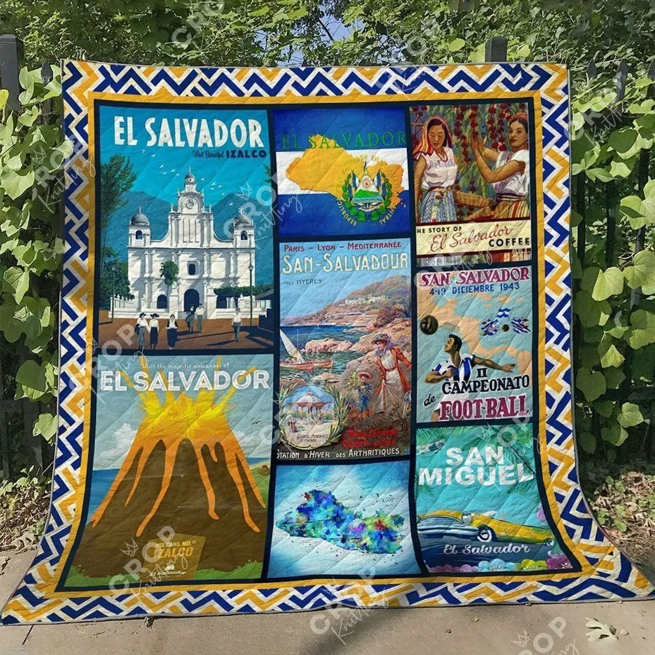 El Salvador Bi270624 Tbg Quilt Blanket and Home Decor