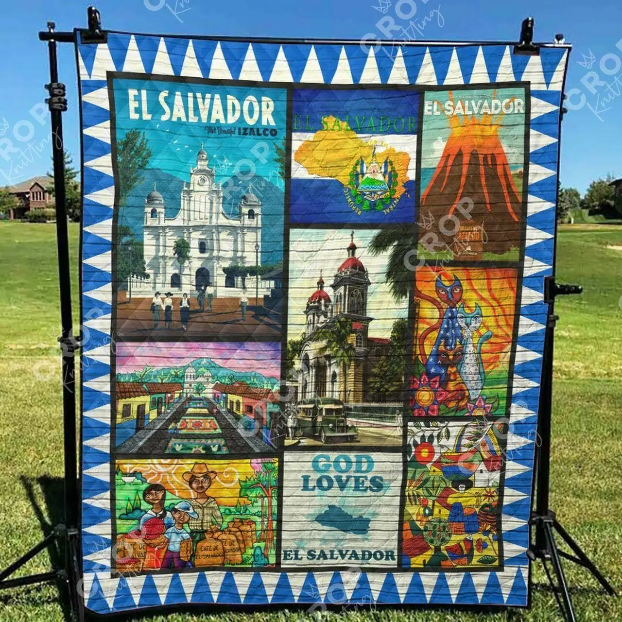 El Salvador Tg280614A Quilt Blanket and Home Decor