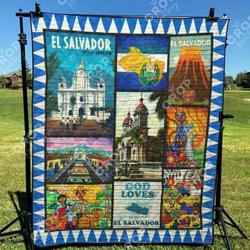 El Salvador Tg280614A Quilt Blanket and Home Decor