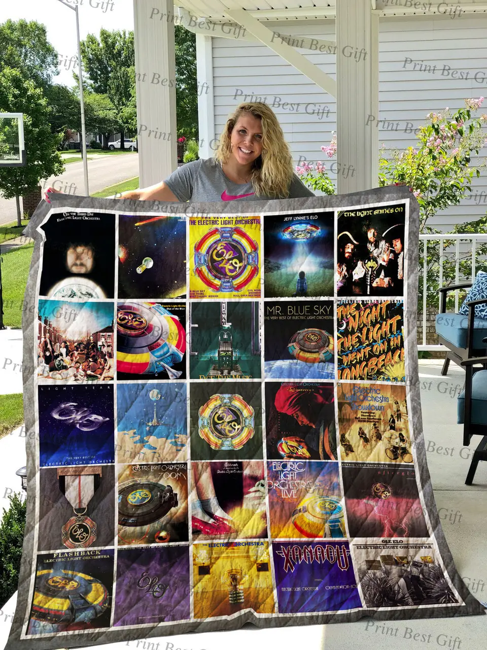 Electric Light Orchestra Albums Cover Poster Quilt 2 and Home Decor