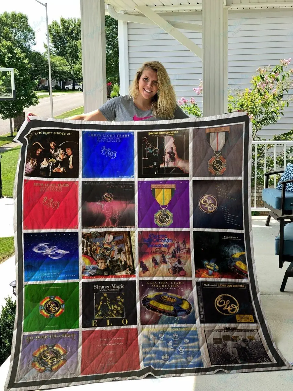 Electric Light Orchestra Quilt Blanket For Fans and Home Decor