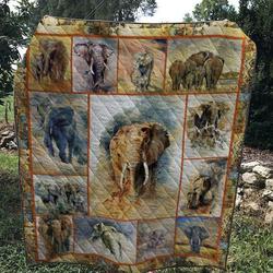 Elephant 1103 44 Quilt Blanket  Quilt and Home Decor