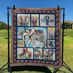 Elephant 9 DHCCNA0909 Quilt Blanket and Home Decor