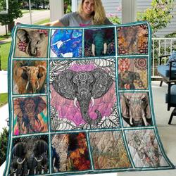 Elephant Best Of Quilt Blanket Dhc020120844Td and Home Decor
