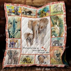 Elephant Cl22100169Mdq Quilt Blanket and Home Decor