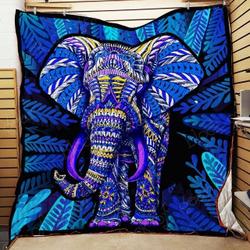 Elephant Cla0810163Q Quilt Blanket and Home Decor