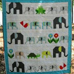 Elephant Cla1110211Q Quilt Blanket and Home Decor