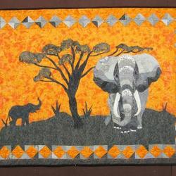 Elephant Cla1510114Q Quilt Blanket and Home Decor