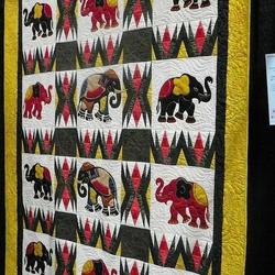 Elephant Cla210674 Quilt Blanket and Home Decor