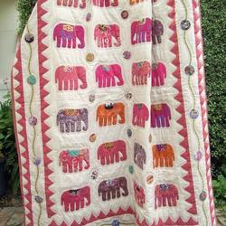 Elephant Clm1410036 Quilt Blanket and Home Decor