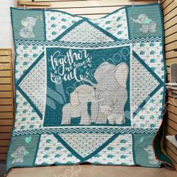 Elephant Family Cld280648 Quilt Blanket and Home Decor