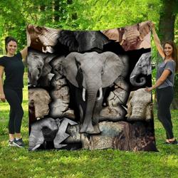 Elephant Im Going Bl Quilt Blanket Dhc020120510Td and Home Decor