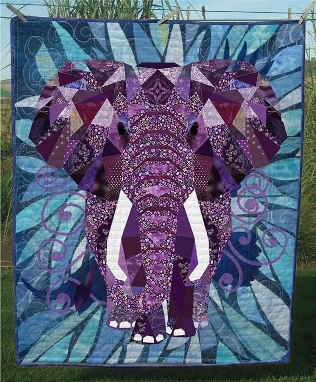 Elephant Lover S Vm230522 Quilt Blanket and Home Decor