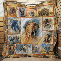 Elephant Make It Color Quilt Blanket Dhc03011446Dd and Home Decor
