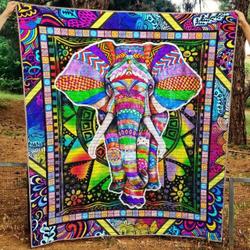 Elephant Na220701B Tbg Quilt Blanket and Home Decor