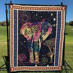 Elephant Ng130703B Tbg Quilt Blanket and Home Decor