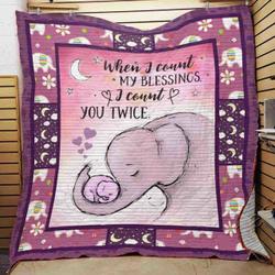Elephant Quilt Blanket ABC07111738 and Home Decor