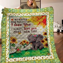Elephant Quilt Blanket C9B240312HD and Home Decor