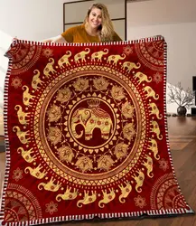 Elephant Quilt Blanket C9B300502Ty and Home Decor