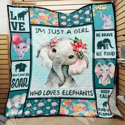 Elephant Quilt Blanket Dhc0102455Td and Home Decor