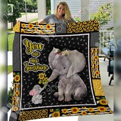 Elephant Quilt Blanket Dhc0502669Td and Home Decor