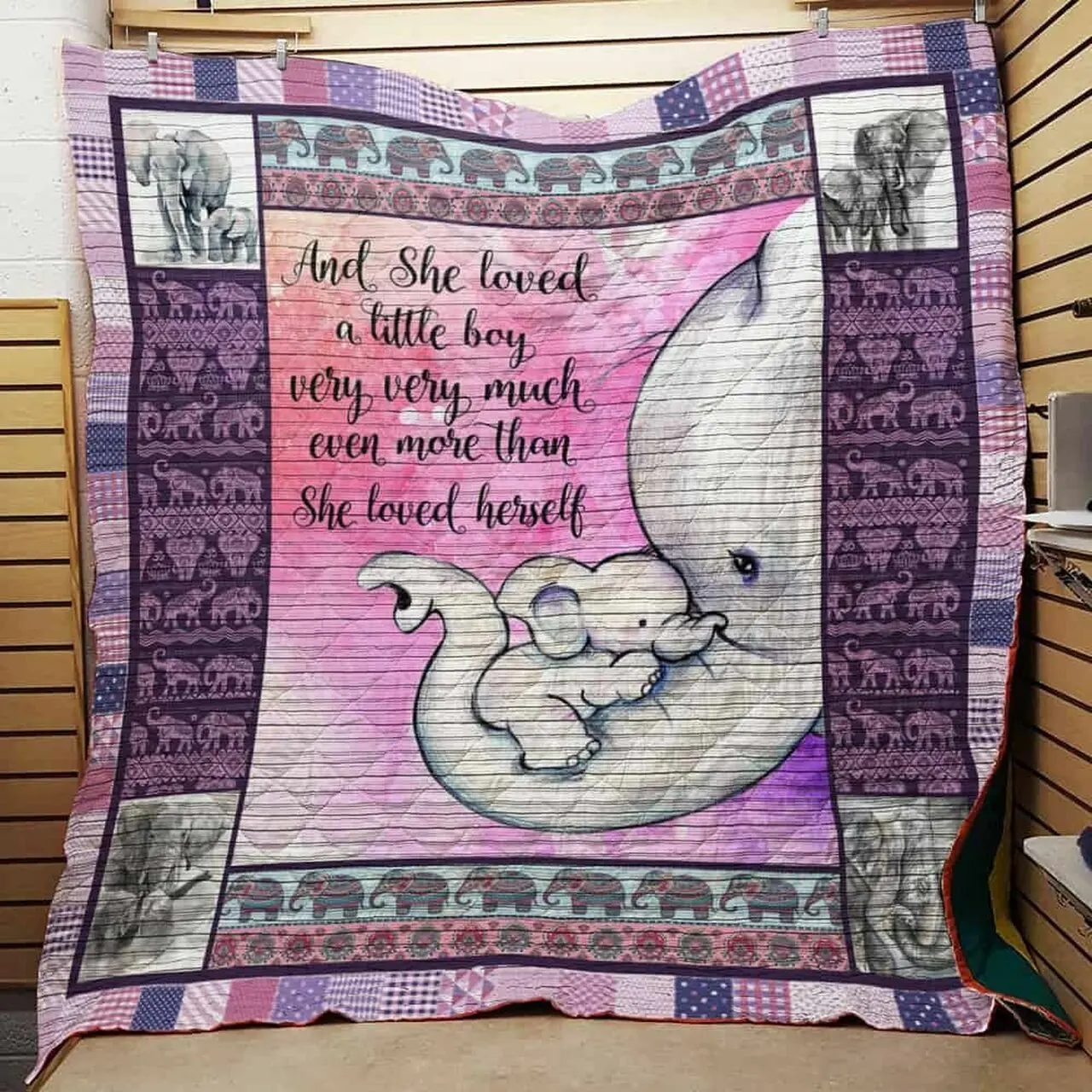Elephant Quilt Blanket Dhc0502939Td and Home Decor