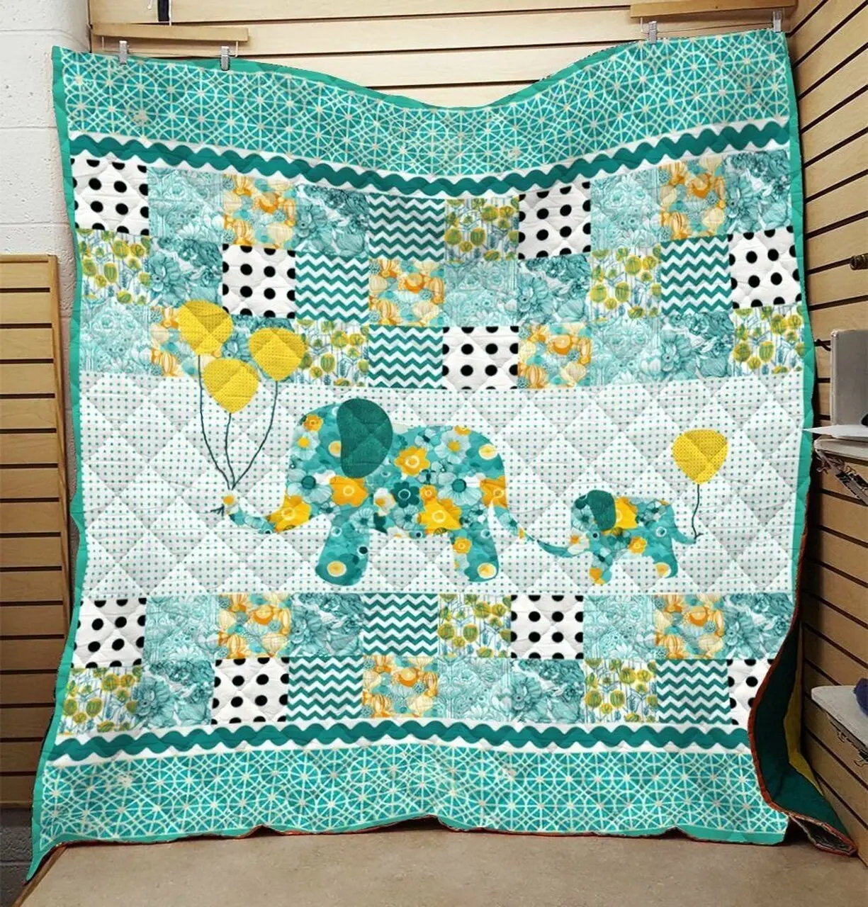 Elephant Quilt Blanket Dhc0910711Vt and Home Decor