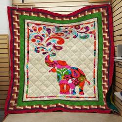 Elephant Quilt Blanket Dhc0910775Vt and Home Decor