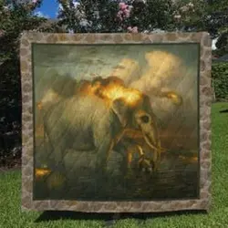 Elephant Quilt Blanket Luk9Mx Dhc0301835Dd and Home Decor