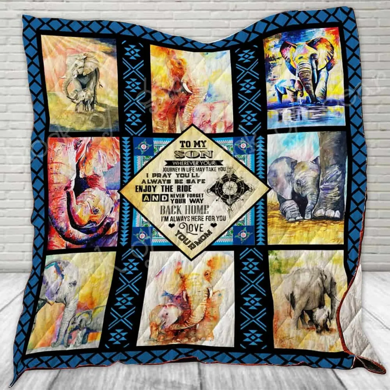 Elephant Son Cl22100173Mdq Quilt Blanket and Home Decor