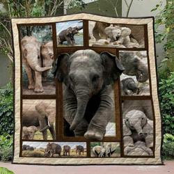 Elephant Ver19 Blanket Th1507 Quilt and Home Decor