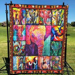 Elephants Hur Quilt jq and Home Decor