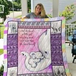 Elephants Quilt Blanket Luk2V9 Dhc0301762Dd and Home Decor