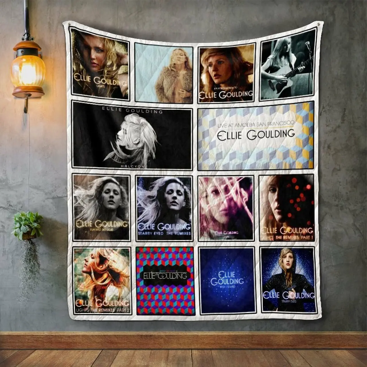 Ellie Goulding Album Covers Quilt Blanket and Home Decor