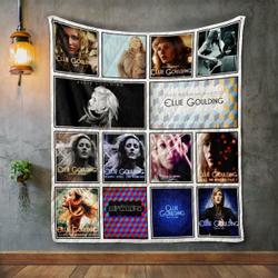 Ellie Goulding Album Covers Quilt Blanket and Home Decor