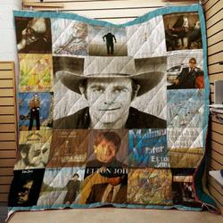 Elton John Best Albums Quilt Blanket For Fans and Home Decor