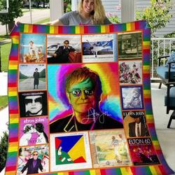 Elton John Quilt Blanket Hvt060634  Quilt and Home Decor