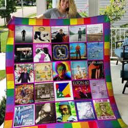 Elton John Quilt Blanket Hvt060635  Quilt and Home Decor