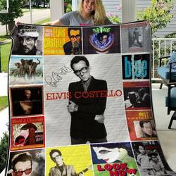 Elvis Costello Quilt Blanket M240513  Quilt and Home Decor