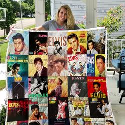 Elvis Presley Albums Poster Quilt and Home Decor