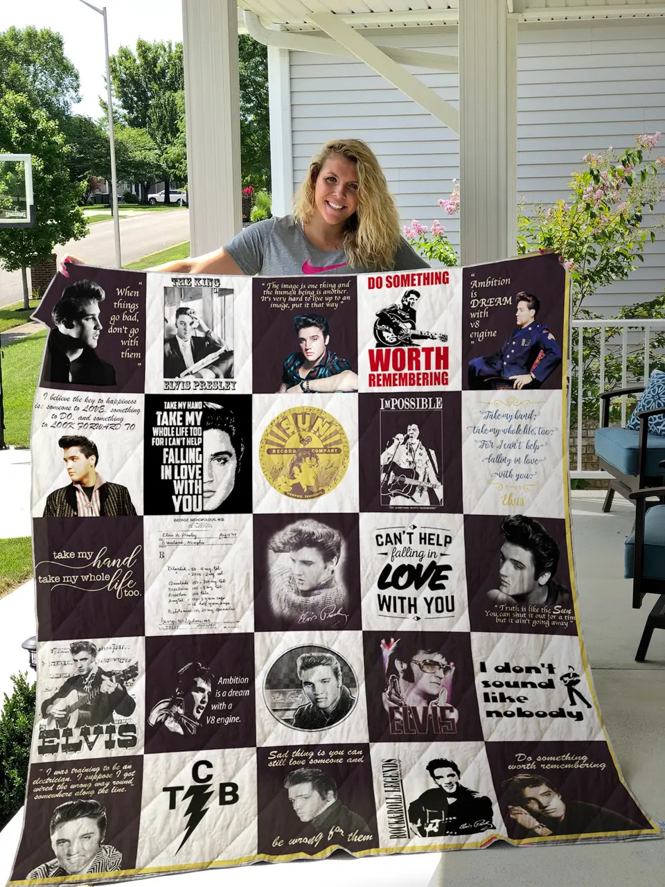 Elvis Presley Quilt Blanket For Fans Ver 26 and Home Decor