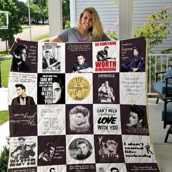 Elvis Presley Quilt Blanket For Fans Ver 26 and Home Decor