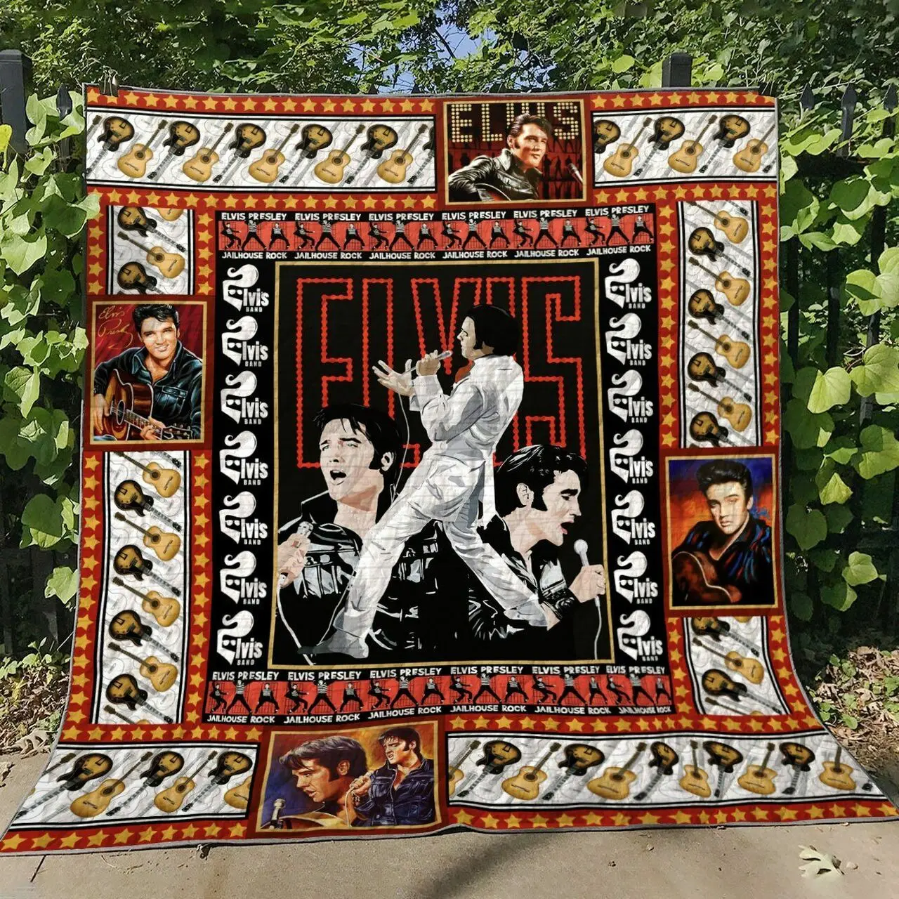 Elvis Presley V5 Quilt Blanket and Home Decor