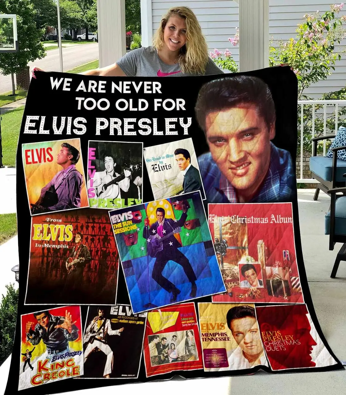 Elvis Presley Vr3 New Quilt Blanket and Home Decor