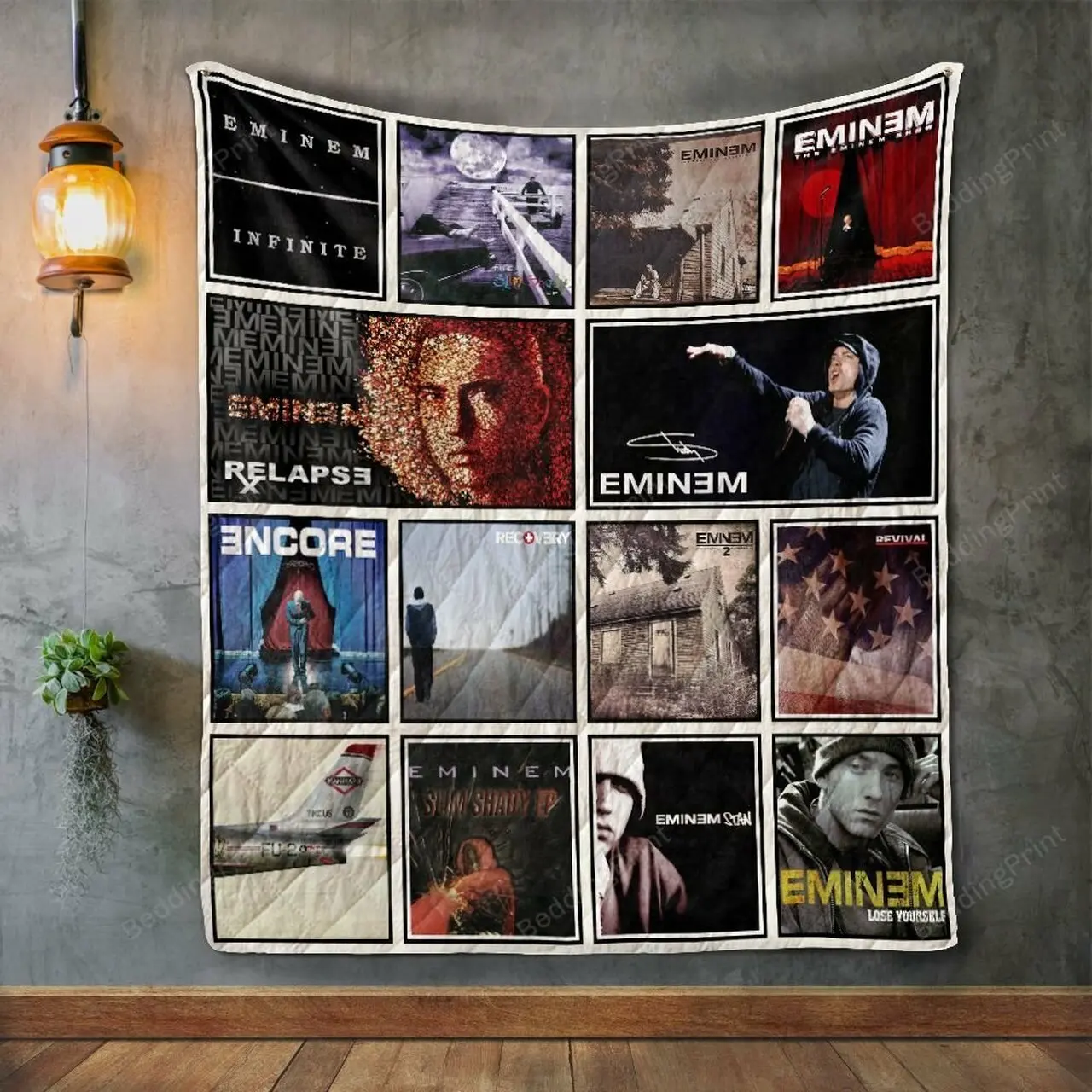 Eminem Album Covers Quilt Blanket and Home Decor