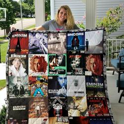 Eminem Albums Cover Poster Quilt Blanket Ver 4 and Home Decor