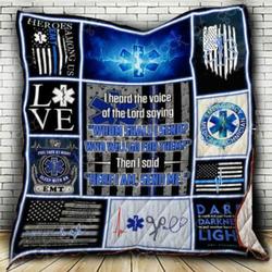 Emt Paramedic Thin White Line Cl2100157Mdq Quilt Blanket and Home Decor