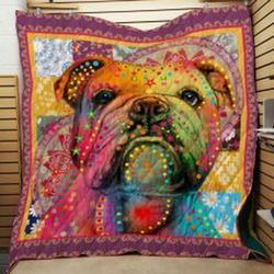 English Bulldog Quilt Blanket Luko07 Dhc0301878Dd and Home Decor