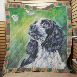 English Cocker Spaniel Quilt Blanket Luk23F Dhc0301864Dd and Home Decor