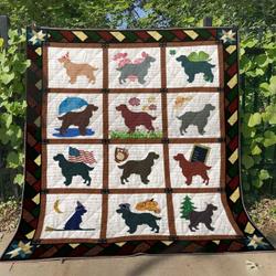 English Springer Spanie Tl300509 Quilt Blanket and Home Decor